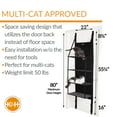 thumbnail image 3 of K&H Pet Products Hangin’ Cat Tree - 4 Story Gray 12 X 22 X 65 Inches, 3 of 9