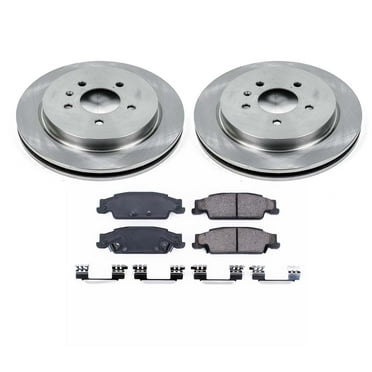 Ultimate Brakes Rear Ceramic Brake Pad and Rotor Kit with Hardware WM80889