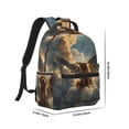 thumbnail image 2 of Yiaed Cloud Rainbow Winged Dog Print School Backpack College Backpack Daypacks for Students High School Spacious and Durable Daypack for Work and Travel-One Size, 2 of 6
