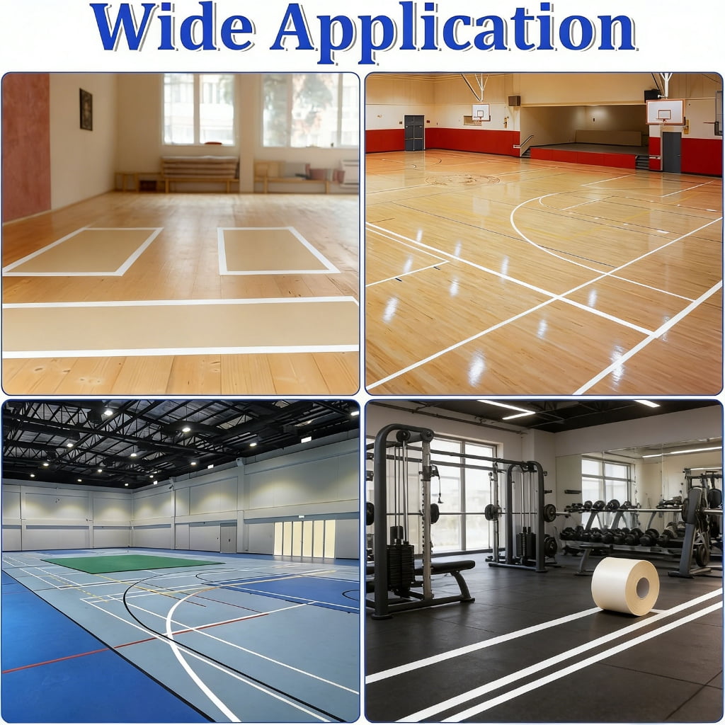 Miiottaa Multiple Purpose Grip Floor Tape Featuring Powerful Bond for Playgrounds Gyms