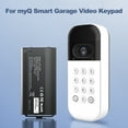 thumbnail image 3 of 2 Pack 7000mAh Replacement Battery for MyQ Smart Garage Video Keypad,Rechargeable Batteries with LED Light for MyQ Garage Door Keypad(2 Batteries+2 Charging Cables), 3 of 7