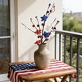 thumbnail image 4 of Danhjin 4th of July Flowers, Five Pointed Star Berries Artificial Floral Arrangement for Home Ornament, 4 of 6