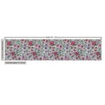 thumbnail image 2 of Ambesonne Floral Fabric by the Yard Upholstery, Pointed Petals and Flowers, 3 Yards, White Multicolor, 2 of 4
