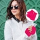 thumbnail image 2 of Toystoory 1 par de guantes sin dedos para mujer, protector de manos, dispositivos deportivos de tejido fino, actividades al aire libre, Suministros térmicos Rosa roja, 2 of 5