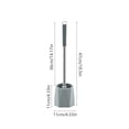 thumbnail image 2 of Toilet Brush with Stiff Bristles and Long Handle for Deep Cleaning, Sturdy Plastic Construction, Hanging Storage, Ideal for Household Bathroom Maintenance, 2 of 5