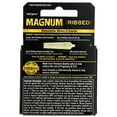 thumbnail image 4 of TROJAN MAGNUM Ribbed Large Size Condoms, 3 Count (Pack of 6), 4 of 7