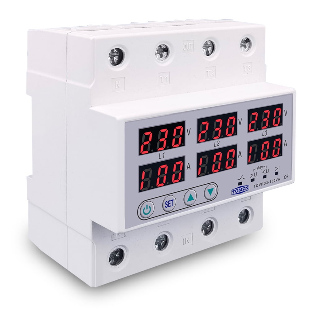Mingyiq Threephase voltage relay 3P+N ammeter overvoltage and undervoltage relay
