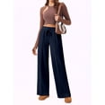 thumbnail image 4 of Weardear Wide Leg Sweatpants for Women Drawstring Elastic Pants with Pockets High Waisted Workout Baggy Sweatpants, 4 of 6