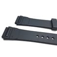 thumbnail image 2 of Bandini 18mm Black Rubber Sports Watch Band Strap, Matte, 2 Spring Bars Included, 2 of 5