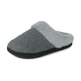 thumbnail image 2 of Needbo Women's Fuzzy Slippers Memory Foam House Outdoor Indoor Warm Soft Plush Lining Slip On Bedroom Shoes, Full Grey Size 10-11, 2 of 7