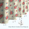 thumbnail image 6 of Pioneer Flower Floral Print Pattern Shower Curtain 72x84in, Bathroom Decorative Shower Curtain Set with 12 Hooks, Waterproof Washable, 6 of 6