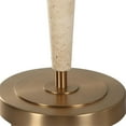 thumbnail image 5 of Uttermost Palu Coastal Iron Metal and Fabric Table Lamp in Brass/White, 5 of 5