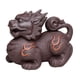 thumbnail image 3 of Escultura de animal de arcilla morada Macarena para mascota de té Qilin centro de mesa regalo figura en miniatura, 3 of 8