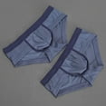 thumbnail image 6 of Fewfanhot Men's Triangle Panties Ultra-thin Underwear, Ice Silk U Bulge Pouch Male Breathable Comfy Underpants, 6 of 6
