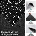 thumbnail image 3 of Black White Star Moon Pattern Kitchen Rugs Sets Of 3,Kitchen Runner Rugs Non Skid Washable,Decorative Kitchen Floor Mats for Kitchen,Sink,Laundry,17"x30"+ 17"x47" + 17"x59", 3 of 6