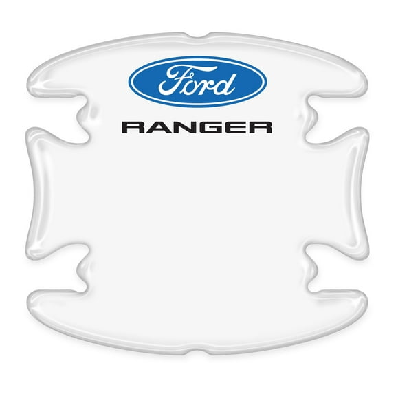 iPick Image for Ford Ranger Universal Car Door Handle Cup Protector Clear Decal Stickers, Pair, Official Licensed