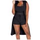 thumbnail image 1 of 2025 Conjunto de 3 piezas para mujer: abrigo sin mangas acanalado, chaleco y pantalones cortos, color liso, ropa informal/de fiesta, tallas S-XXL, 1 of 5
