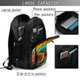 thumbnail image 4 of Fotbe Chameleon Mochila con Estampado y Puerto USB para Hombre y Mujer, Mochila Antirrobo, Mochila de Viaje, Mochila Escolar, Mochila Universitaria, 4 of 7