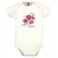 thumbnail image 3 of Hudson Baby Infant and Toddler Girl Cotton Hoodie, Bodysuit or Tee Top and Pant Set, Rose Baby, 18-24 Months, 3 of 4
