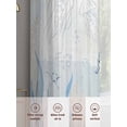 thumbnail image 6 of Blue Seahorse Coastal Sheer Curtains 54 Inch Length 2 Panels Set Window Treatments, Summer Beach Nautical Ocean Coral Rod Pocket Semi Curtains for Living Room/Bedroom/Kitchen Décor, 104"W x 54"L, 6 of 7
