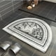 thumbnail image 5 of Bearachild Floor Rug Soft Indoor Decor Wide Applications for Kitchen Doorway Bedroom  Kits de decoración para fiestas Semicírculo de flores 40x60cm, 5 of 6