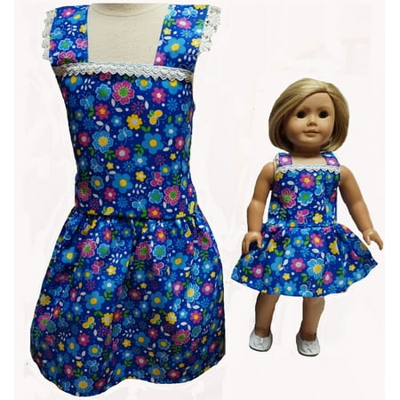 Size 8 Matching Girl And Doll Flower And Butterfly Dresses