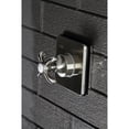 thumbnail image 2 of Kingston KS3048TX French Country Single-Handle Three-Way Diverter Valve with Square Trim Kit in Brushed Nickel, 2 of 9