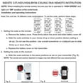 thumbnail image 7 of 53T Universal Ceiling Fan Remote Control, Remote & Receiver 28R, 3 Speed and Light Dimmer, Compatible with 53T 11T 35T HD5 UC7030T UC9050T Remote etc .for Harbor Breeze Hampton Bay Hunter Litex, 7 of 7