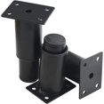 thumbnail image 5 of Juego de 4 Patas de Metal Resistentes Ajustables para Muebles para Mesa, Cama, Sofá (8-12cm, Negras), 5 of 5