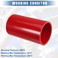 thumbnail image 4 of Unique Bargains 3" ID 6" Length 4-Ply Reinforced High Temp Straight Coupler Silicone Reducer Hose Red for Car, 4 of 6