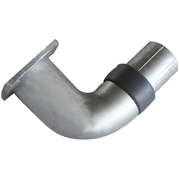 Quick Kit Satin Aluminum 90 Degree Handrail Wall Return