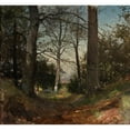 thumbnail image 2 of Gustaf Rydberg 16x15 Gold Ornate Wood Frame and Double Matted Museum Art Print Titled - In the Forest. Motif from Stehag, Skane (1870), 2 of 4