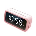 thumbnail image 4 of Sin ruido, espejo preciso, temperatura, Radio, mesa electrónica, reloj despertador, salón, dormitorio Rosado Zulema Despertador, 4 of 6