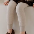 thumbnail image 7 of Otqutp Girls Fleece Lined Ankle Leggings Winter Thick Ribbed Knit Tights Pants Kids Slim School Casual Opaque Pantyhose, 7 of 7
