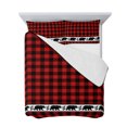 thumbnail image 7 of Red Black Plaid Twin Size Down Alternative Comforter, Lightweight Comforter Quilt Bedding Set with Pillow Shams Country Vintage Bear Buffalo Gingham All Seasons Bed Comforter Duvet Insert 68"x86", 7 of 7