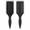 black, variant on 2‑Pack Curl Defining Brush, Curly Hair Styling Shaping Brush Set, No‑Pull Detangling Hair Comb for Defined Natural Curls