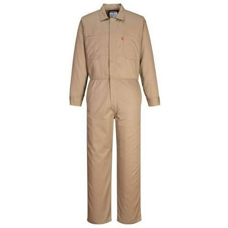 Portwest UFR87 Bizflame 88/12 Classic FR Coverall Khaki, Small