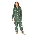 thumbnail image 2 of FORMRS Onesies Pajama for Adults Unisex Hoodie Winter Jumpsuit One Piece Sleepwear, Sizes S-2XL, Christmas Hats, 2 of 7