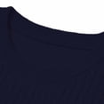thumbnail image 3 of FRSASU Men's T-Shirts Short Sleeve Knit Casual Crewneck Ribbed Soft Breathable Slim Fit Tee for Daily Wear Navy, 3 of 6