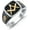 9, variant on Masonic Ring for Men Size 9/10/11 In 925 Sterling Silver Two Tone Freemason Signet Ring Jewelry