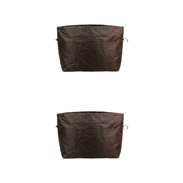 Guardurnaity Manténgase organizado en movimiento con un práctico bolso de mano con forro expandible, organizador de bolsas, café de alta Café y alto 32*14*26cm 2Conjunto