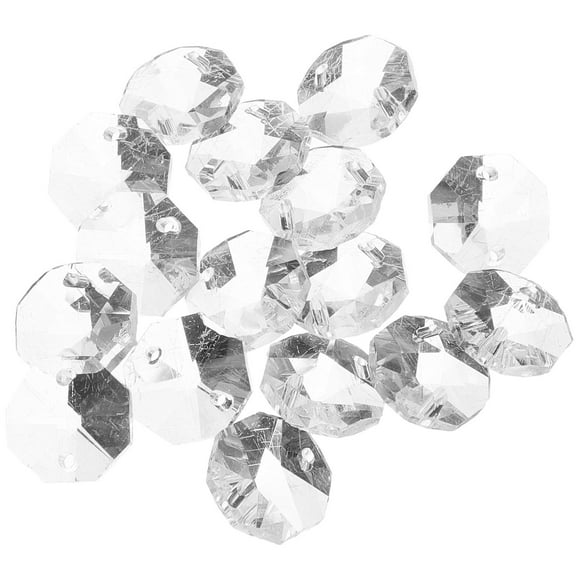 KAKOWELY 100Pcs Small Glass Beads Double Hole Design for Wedding Decorations and