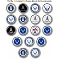 thumbnail image 6 of BestLicensePlateFrames - U.S. AIR Force Symbol 3D Domed CAR Emblem Badge Sticker Semi-Flexible Aluminum Bezel - Official USAF and USSF Licensed Product, 6 of 6