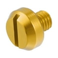 thumbnail image 1 of Unique Bargains Universal M8 Motorcycle Mirror Hole Plugs Screws Mirrors Caps Lock Offs Cover Caps Positive Gold Tone, 1 of 7