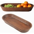 thumbnail image 6 of Large Wooden Dough Bowl - Dark Burnt Acacia Wood Dough Bowl - Handmade Decorative Bowls for Home Decor, Bathroom, Kitchen Counter, & More - Large Dough Bowl for Decor, Cosmetics, Keys, & More, 6 of 9