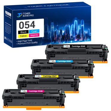 054 Toner Cartridge Compatible for Canon 054 CRG-054 054H Color ImageClass MF644Cdw MF641Cw MF642Cdw LBP622CDW Printer Ink (Black Cyan Magenta Yellow, 4-Pack)