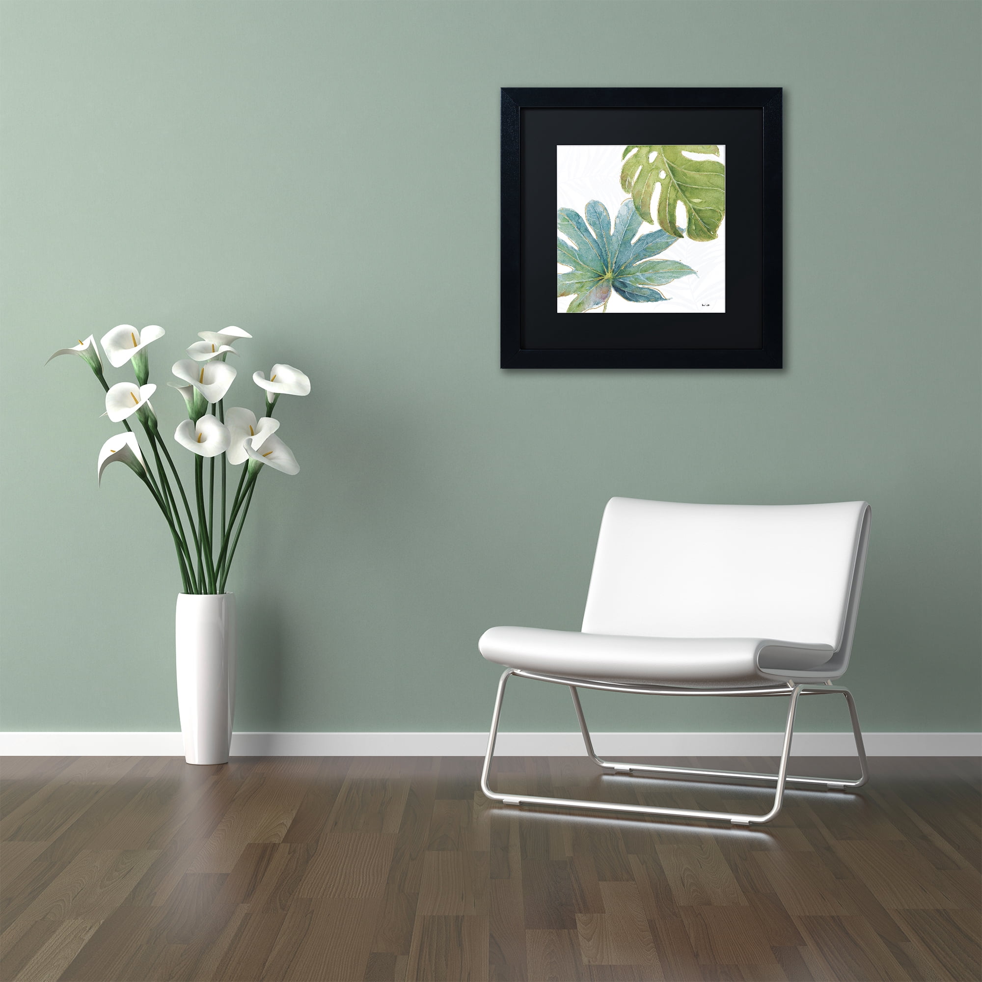 Lisa Audit 'Tropical Blush VII' Matted Framed Art