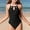Black, variant on Girls Swimsuits Cut Out 1 Piece Bathing Suit Quick Dry Beach Swimwear with Adjustable Straps Tween Bathing Suit Girl 10-11 Years