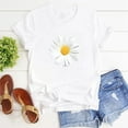 thumbnail image 4 of Edvintorg Womens Short Sleeve Tops Sunflower Printed Round Neck Tops Harajuku T-Shirt Casual Ladies Blouse and Tops, 4 of 5