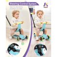 thumbnail image 4 of Scooter / Triciclo Evolutivo 5 en 1 de Equilibrio para Niños, Patinete Multifuncional Convertible con Asiento Desmontable, Guía y Luz LED, Color Azul, 4 of 6